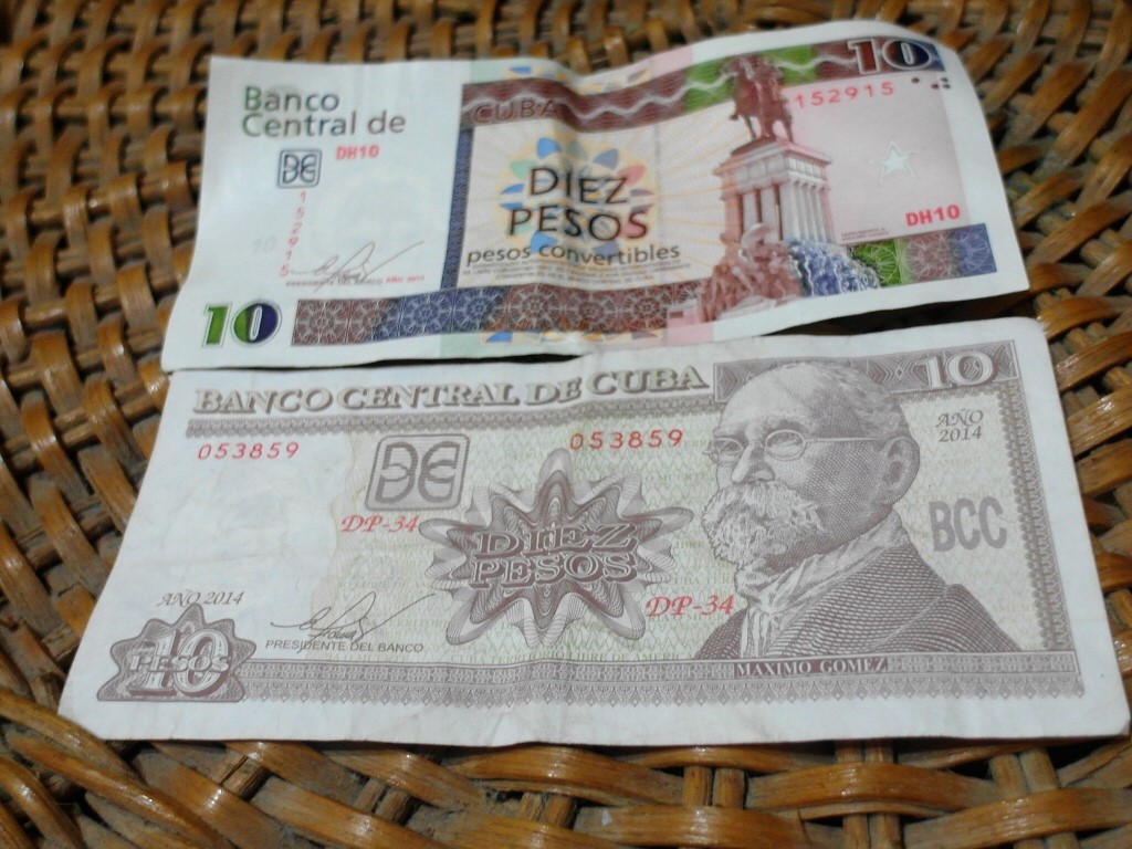 Cuban Covertibles (CUC) and Cuban Pesos (CUP)
