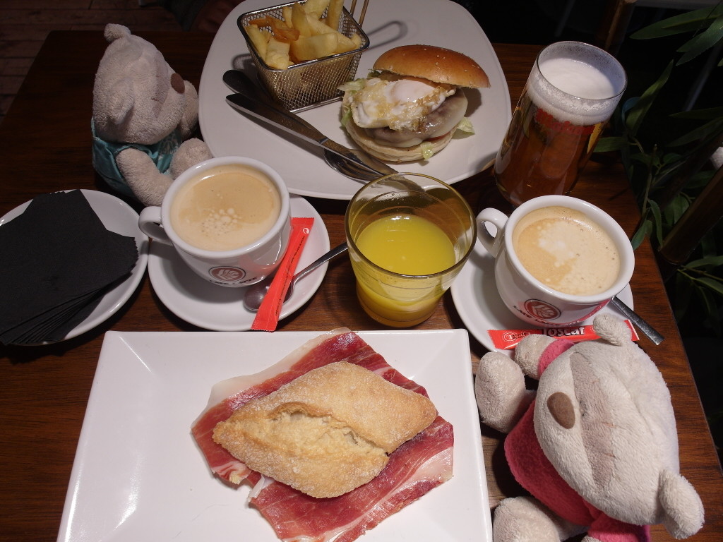 Meal at Real Cafe Madrid