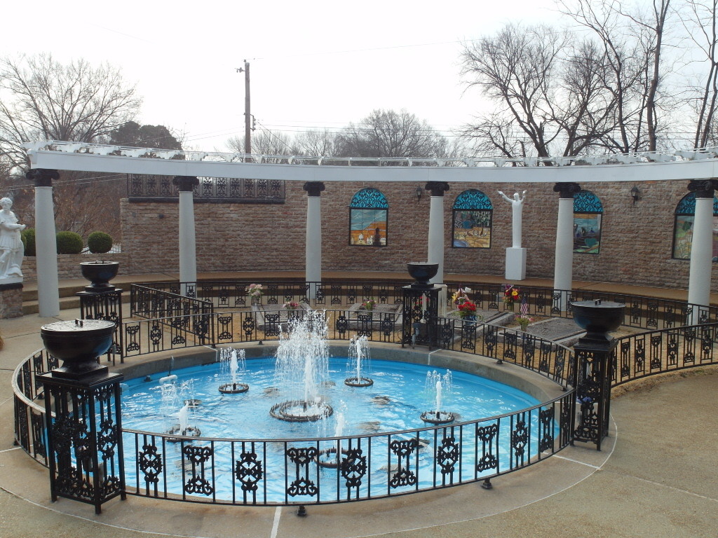 Fountain at Meditation Garden Graceland