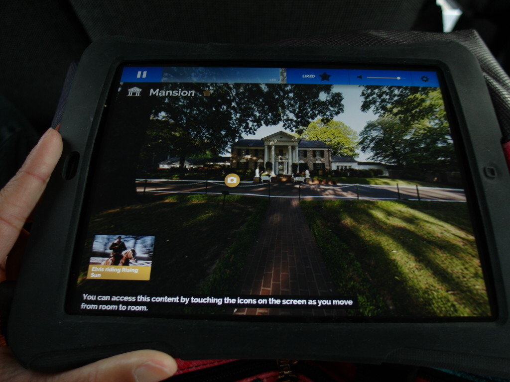 Interactive iPad for self guided tours at Graceland