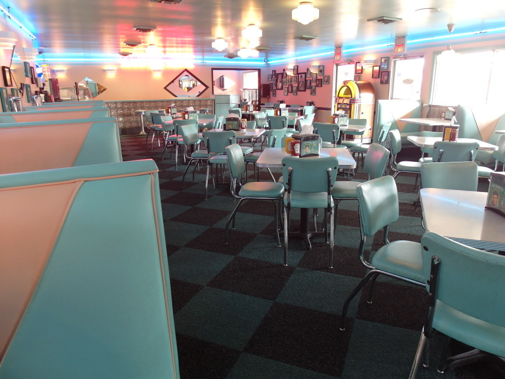 Inside Rockabilly's Burger Shop at Graceland Memphis