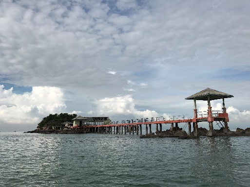Nearby island from Sasaran Beach Selangor