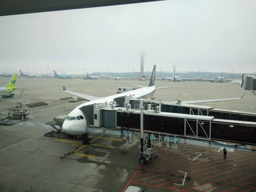 SQ Flight from Incheon Airport to Singapore