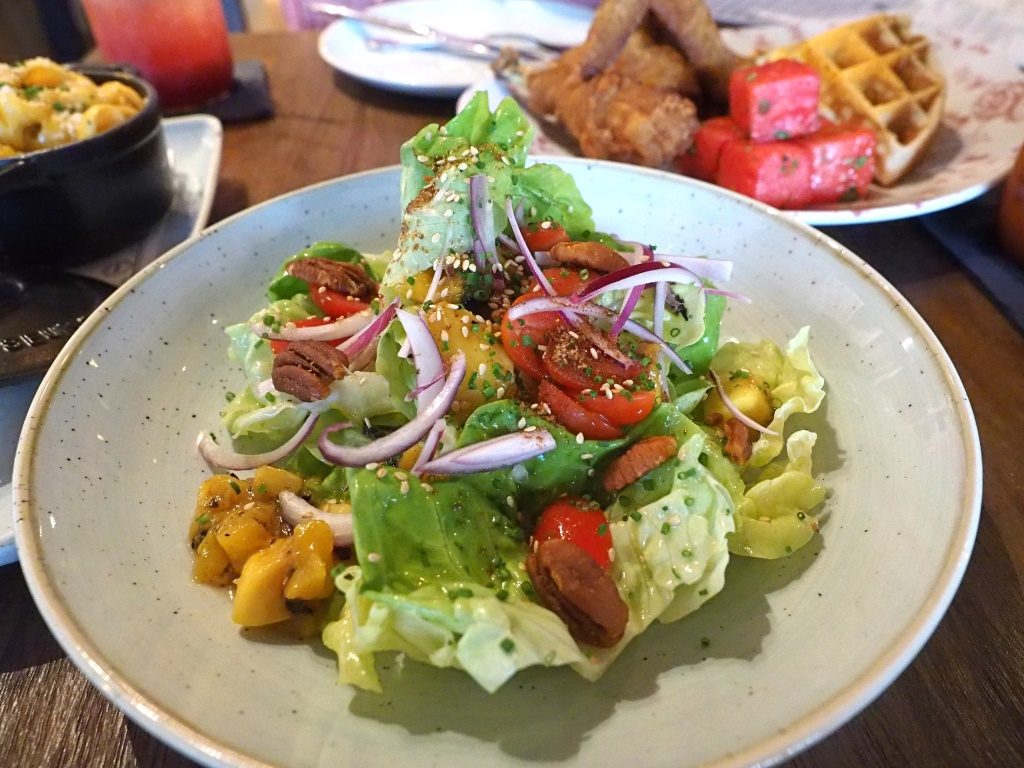 Butter Lettuce and Grilled Mango Salad ($18)