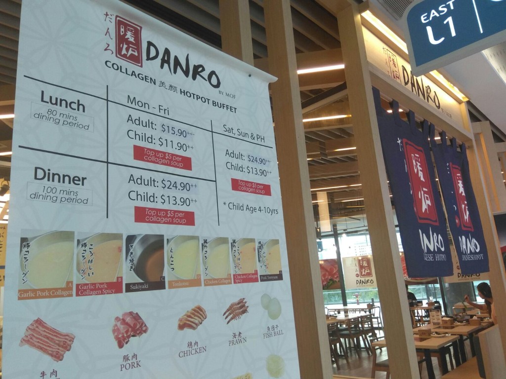 Prices of Danro Collagen Japanese Hotpot Buffet