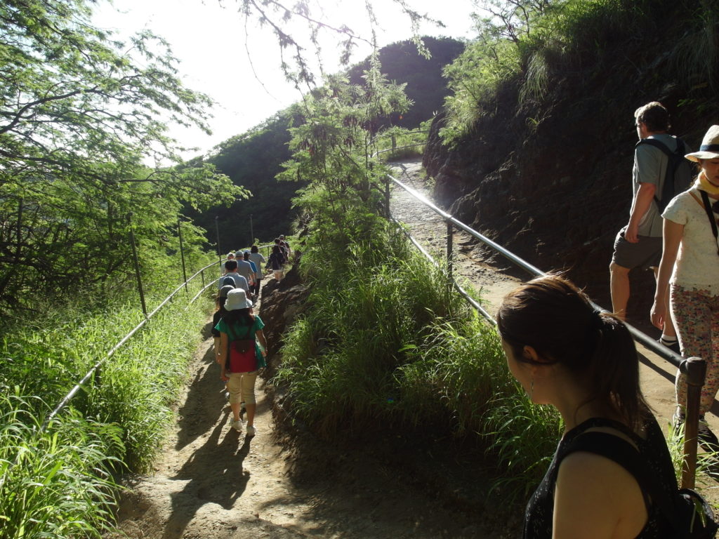 The Trail up Diamond Head Crater 