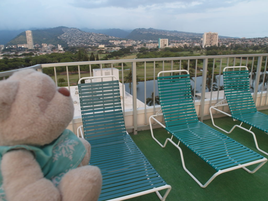 Rooftop view  Ilima Hotel Honolulu Hawaii