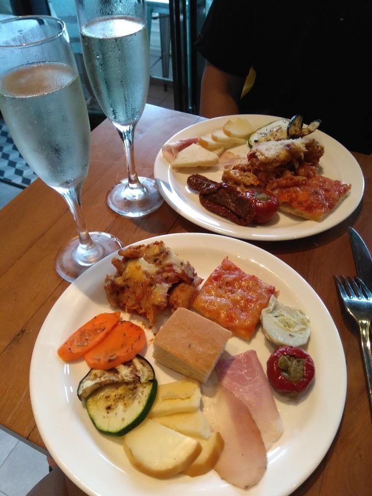 Panorama Free Flow Fridays Buffet Spread with Prosecco