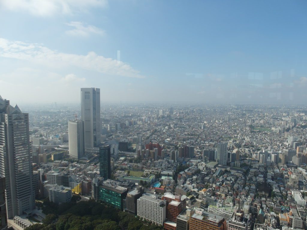 Views from North Tower of Tokyo Metropolitan Government Building