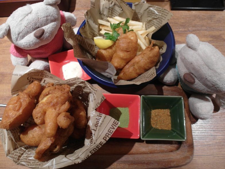 Koyoen Craft Beer Nagoya - Fish and Chips and Fried Mushrooms