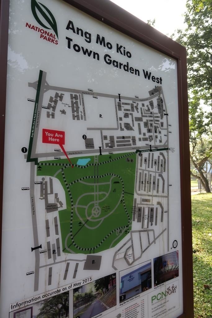 Map of Ang Mo Kio Town Garden West
