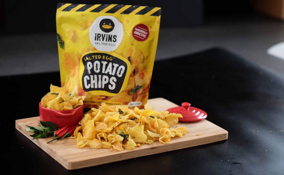 Irvin's Salted Egg Yolk Potato Chips - Another Popular Singapore Souvenir