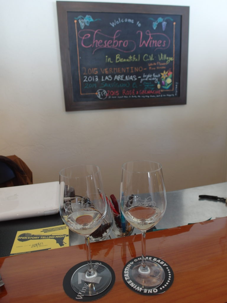 Wine tasting at Chesebro Wines Carmel Valley