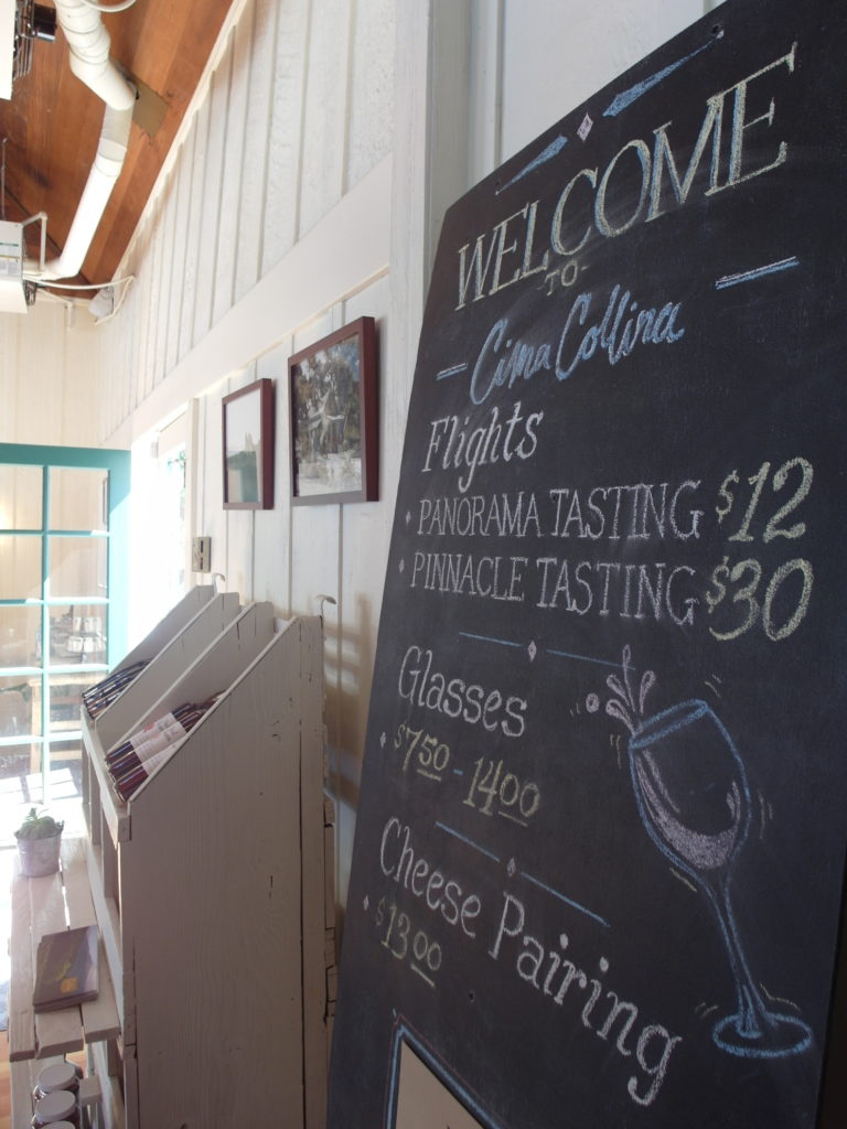 Cima Collina Tasting Room Carmel Monterey County