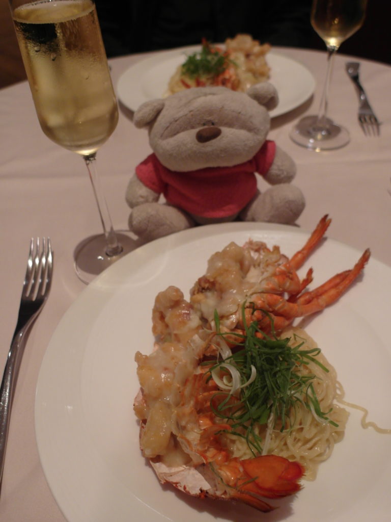 SQ The Private Room: Wok Fried Lobster with Braised Wanton Noodles with Krug Champagne