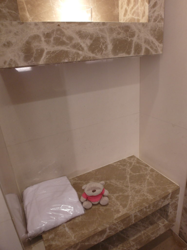 Bath Towel inside the Private Room Shower Facility