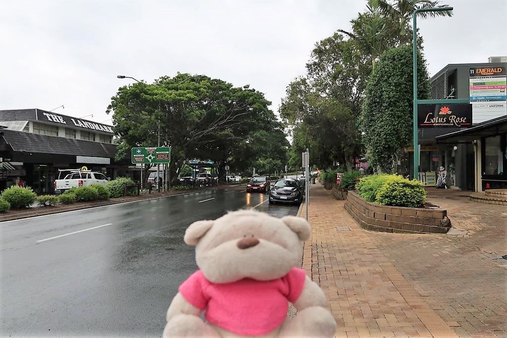 Rainy day at Noosa Heads Sunshine Beach Road