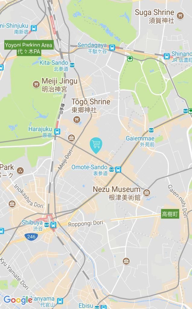 Built-In Map of Ikidane Nippon App