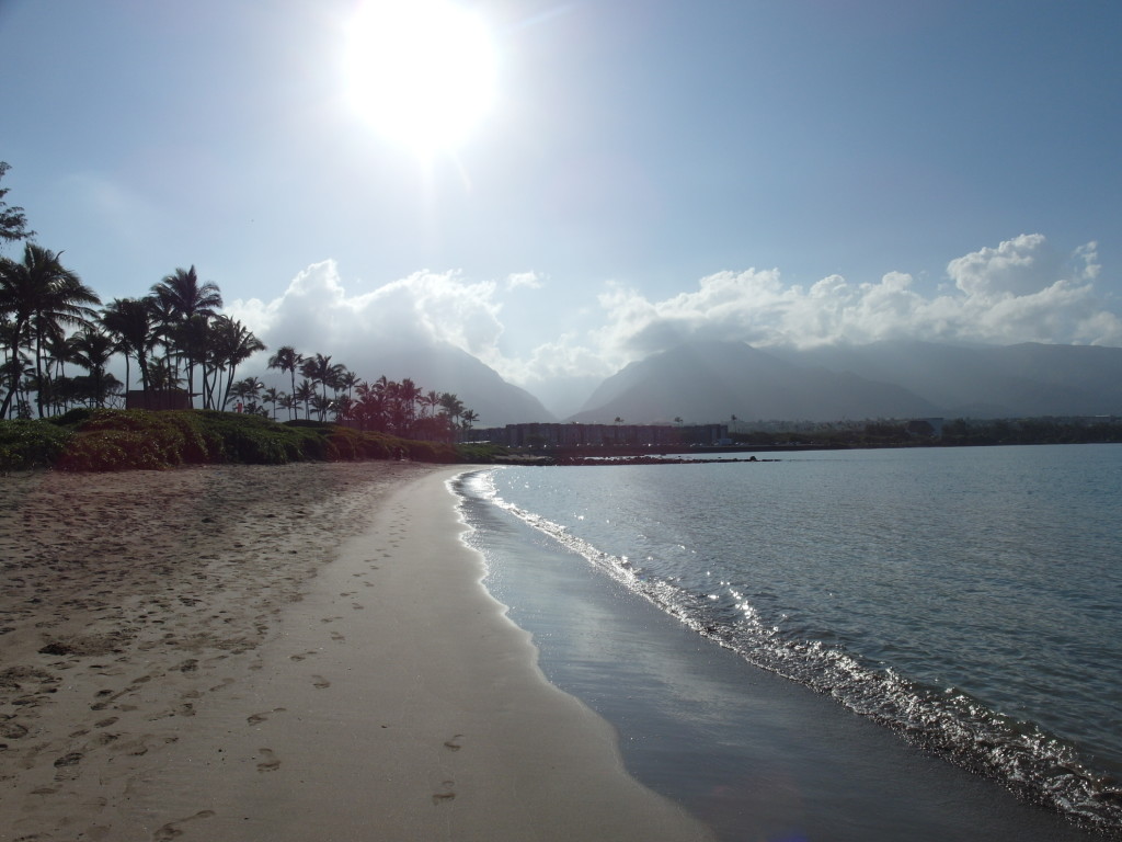 Beach in front of Maui Seaside Hotel