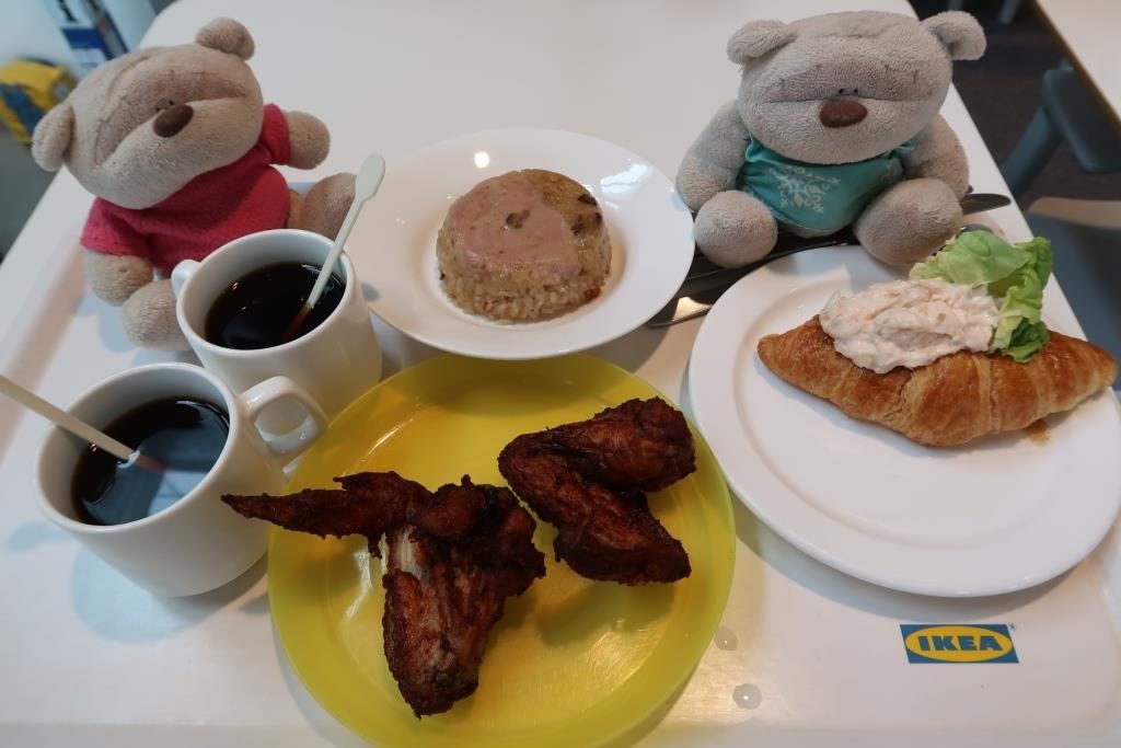2bearbear with local breakfast and complimentary coffee at Ikea Tampines