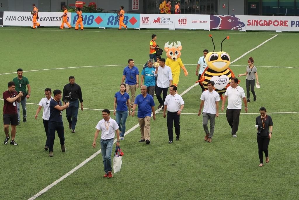 VIPs gracing the opening match at Our Tampines Hub for Tampines Rovers