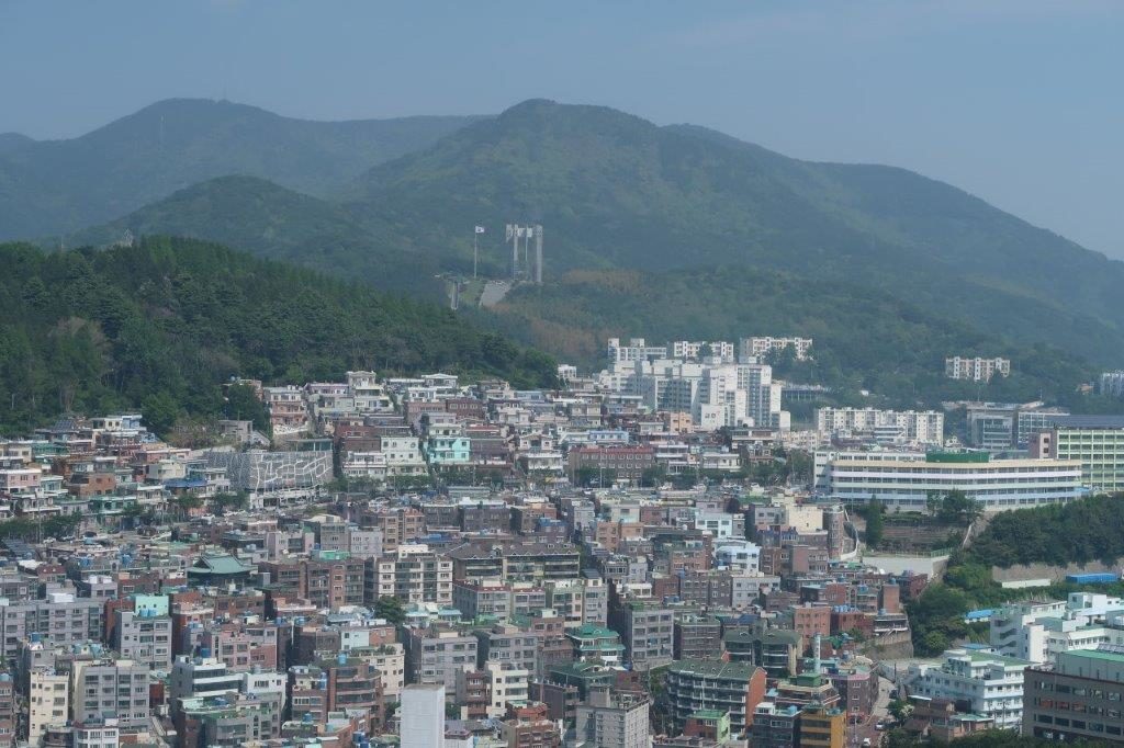 Mountain View from Busan Tower