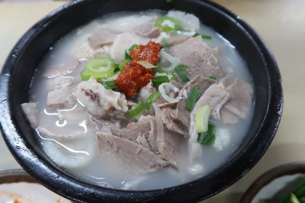 Pork Intestine Rice Soup (7000krw) Seomyeon First Avenue