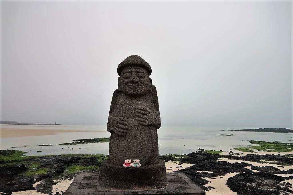 Stone Grandpa @ Geumneung Beach Jeju Island 