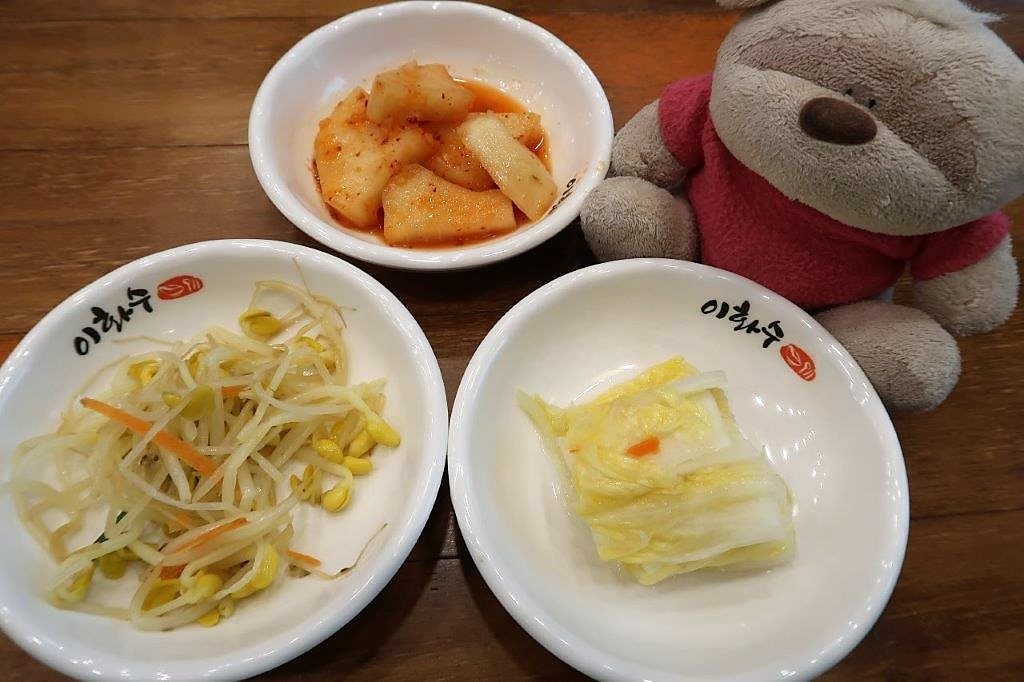 Appetizers from Ihwasoo Korean Restaurant