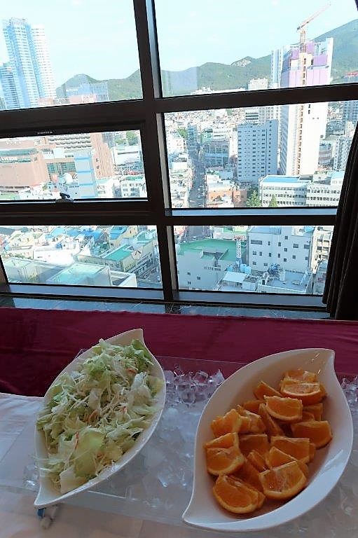 Fruits and Salad at Marianna Hotel Haeundae Busan