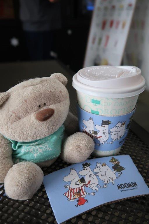 Cute Moomin cup from Cafe Droptop South Korea