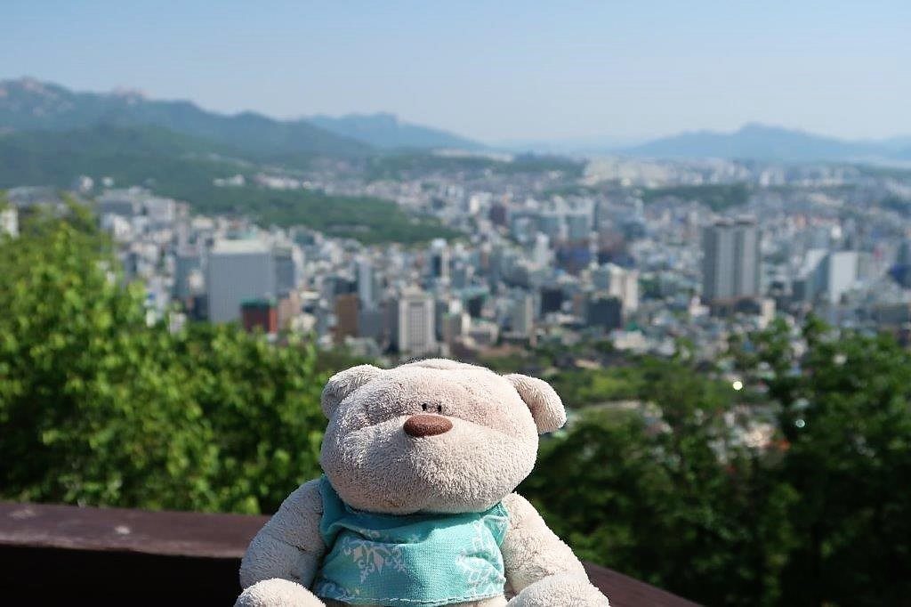 First view of Seoul from Seoul Tower!