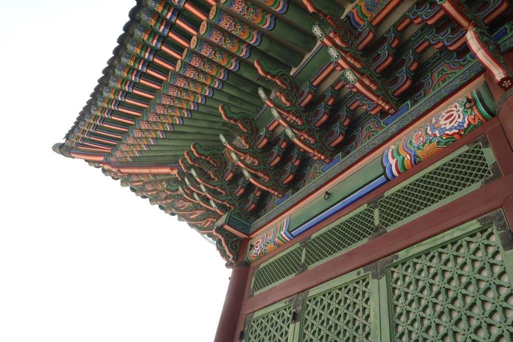 Intricate designs of Geunjeongjeon Hall
