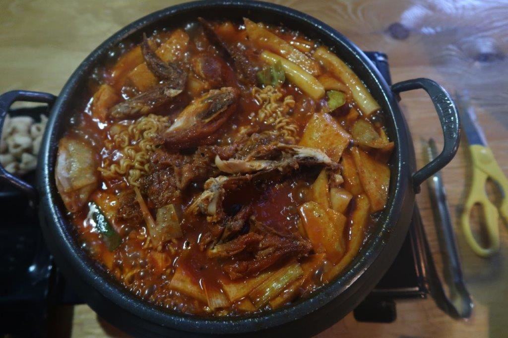Korean Fried Chicken Army Stew