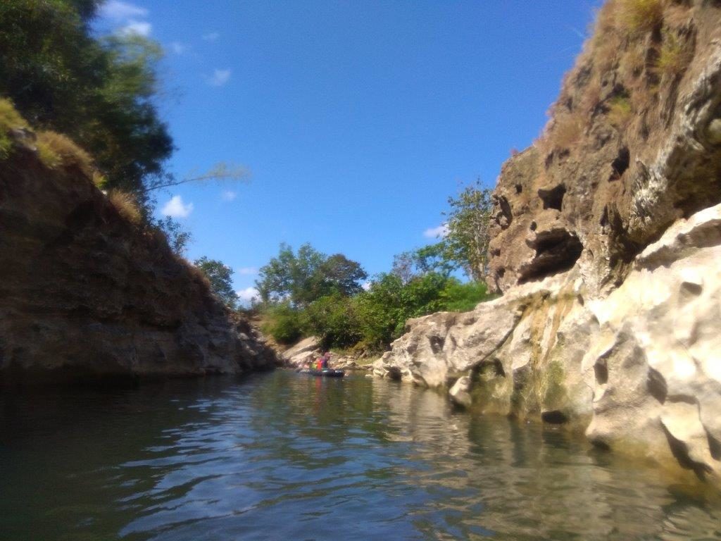 Lazy river cruise segment of Pindul Cave excursion