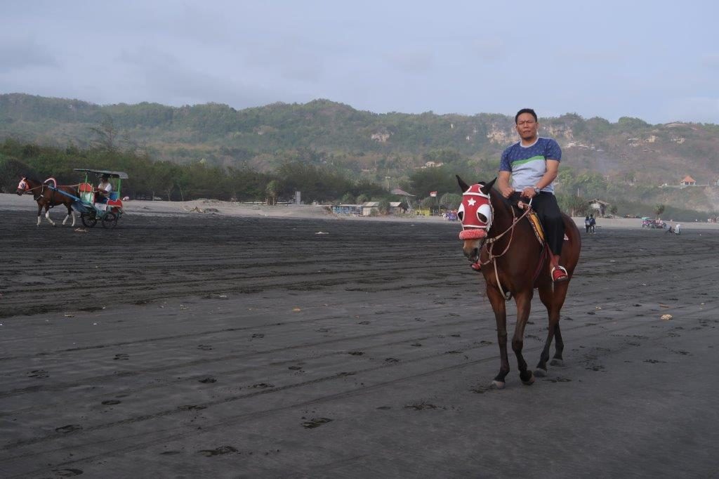 You can also choose horse riding at Yogyakarta Beach if you'd like
