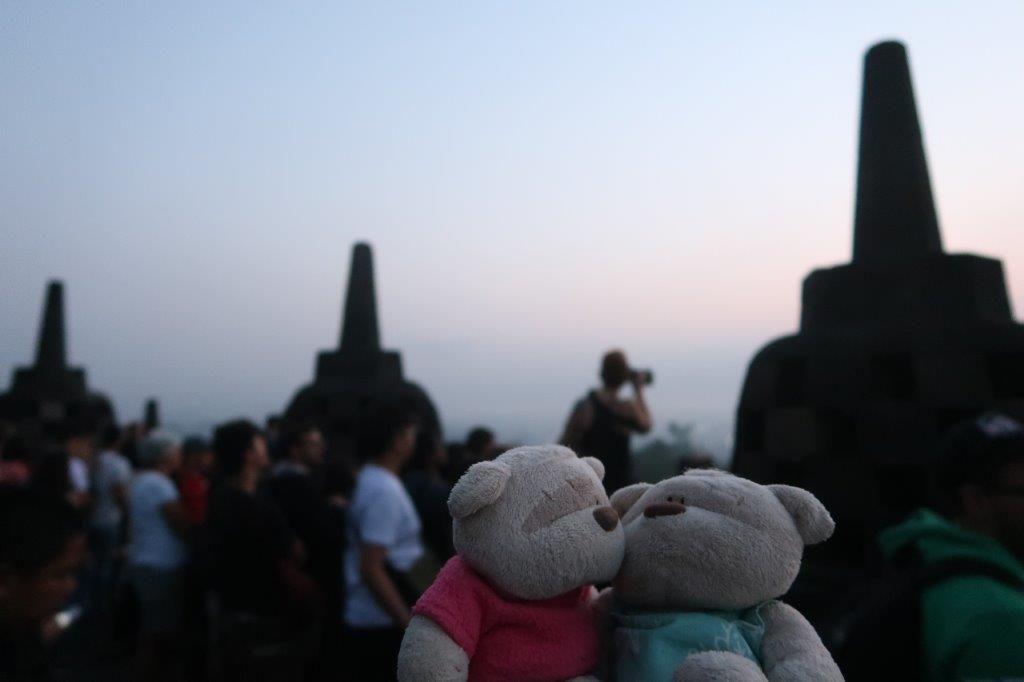 2bearbear @ Borobudur during sunrise