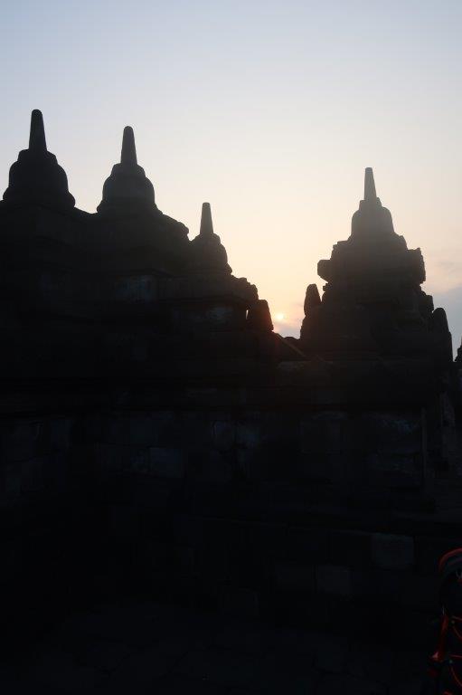 Another view of sunrise at Borobudur