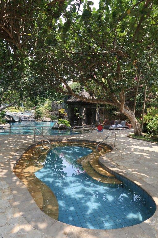 Quiet pool area of Hyatt Regency Yogyakarta