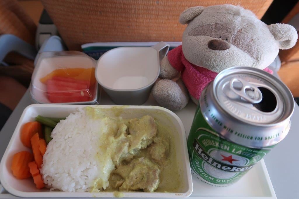 Our in-flight meal SilkAir flight from Yogyakarta to Singapore