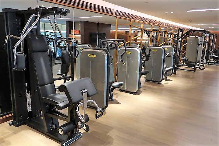 Fully equipped 24 hours fitness centre of Grand Hyatt Kochi Bolgatty