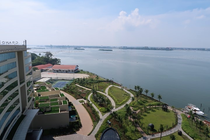 Grand Hyatt Kochi with Vembanad Lake and luscious greenery as backdrop