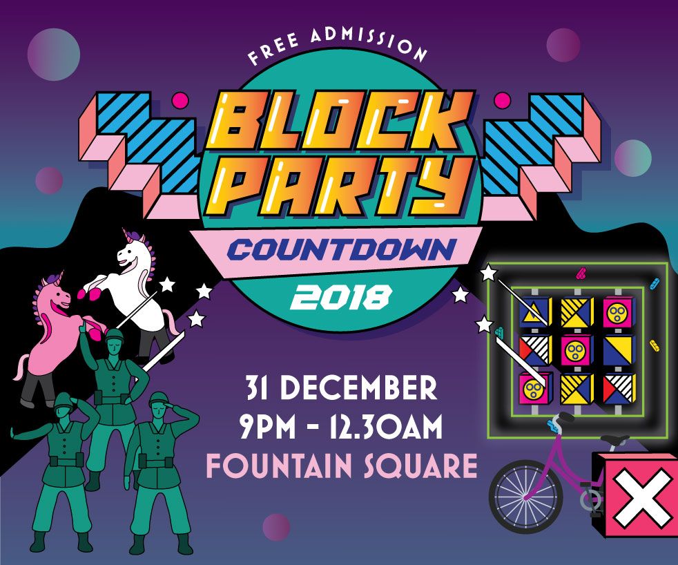 Block Party Countdown 2018 @ Clarke Quay