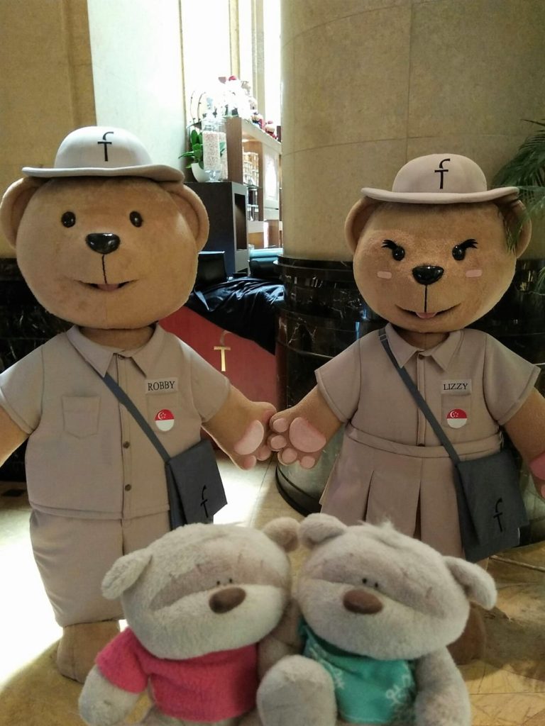 The Fullerton Postmaster Teddy Bears (Lobby of the Fullerton Singapore Hotel)