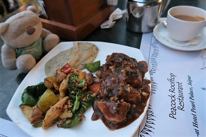 Rustic Grilled Chicken (320 rupees) at Peacock Rooftop Restaurant