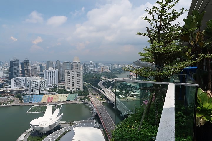 View of Marina Bay from Lavo Italian Restaurant and Rooftop Bar MBS