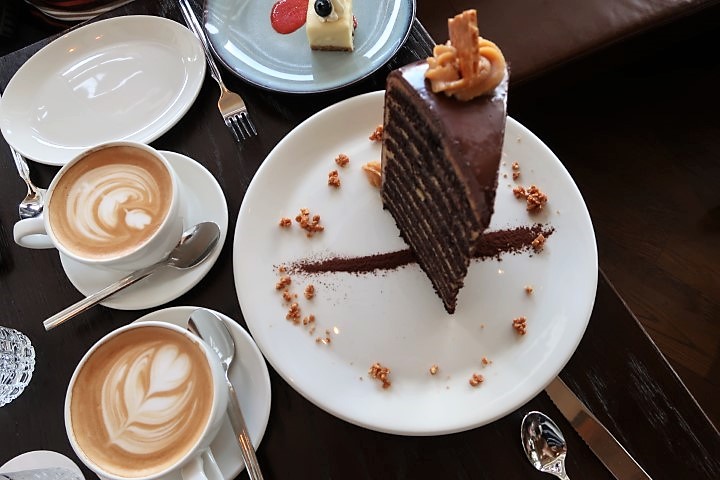 20 Layer Chocolate Cake and Latte ($38++) at Lavo Italian Restaurant Marina Bay Sands