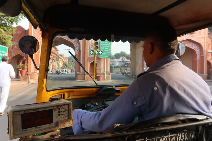 Firoj our driver, bringing us to visit the attractions of Jaipur - The Pink City!