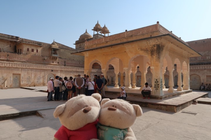 Pavilion in the centre of Palace of Raja Man Singh Amber Fort Jaipur