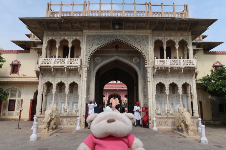 Entrance to Maharaja Sawai Man Singh Museum Jaipur (City Palace)